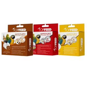 سنگ کلسیم پرندگان تاپ فید مدل mix وزن 100 گرم بسته 3 عددی