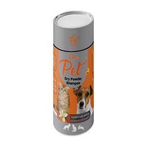 شامپو خشک سگ و گربه دکترپت مدل vanilla flavour وزن 200 گرم