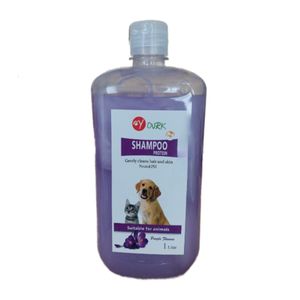 شامپو سگ و گربه یورک مدل purple flowers حجم 1000 میلی لیتر
