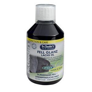 شربت روغن سالمون دکتر کلادر مدل shiny coat  salmon oil حجم 250 میلی لیتر