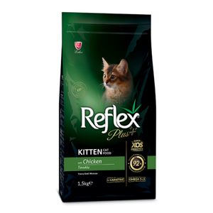 غذا خشک بچه گربه رفلکس مدل plus kitten وزن 1.5 کیلوگرم