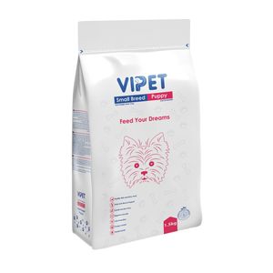 غذا خشک سگ نابالغ وی پت مدل puppy با طعم مرغ و ماهی وزن 1.5 کیلوگرم