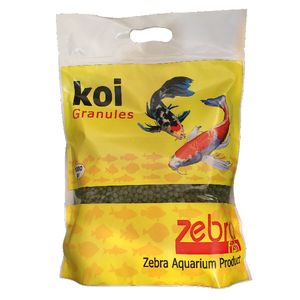 غذا خشک ماهی زبرا مدل koi granules وزن 1000 گرم
