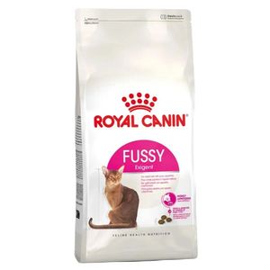 غذا خشک گربه بالغ رویال کنین مدل fussy exigent طعم مرغ وزن 400 گرم