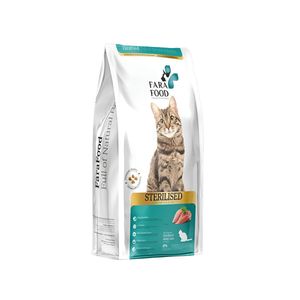 غذا خشک گربه بالغ فرافود مدل عقیم شده طعم مرغ و برنج وزن 500 گرم
