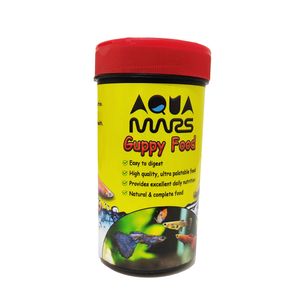 غذا ماهی آکوا مارس مدل guppy کد e04 وزن 180 گرم