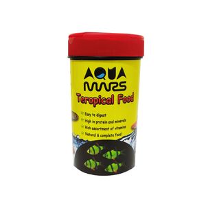 غذا ماهی آکوا مارس مدل tropical food کد a06 وزن 150 گرم
