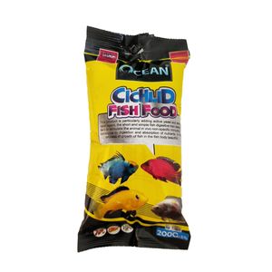 غذا ماهی آکواریوم اوشن مدل cichlid کد ch01 وزن 200 گرم
