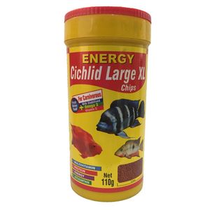 غذا ماهی انرژی مدل cichilid larg xl chips وزن 110 گرم