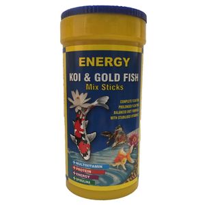 غذا ماهی انرژی مدل koi & gold fish mix sticks حجم 250 میلی لیتر