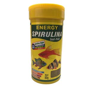غذا ماهی انرژی مدل spirulina small pellet وزن 80 گرم