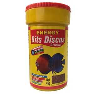 غذا ماهی انرژی مدلbits discus granulat وزن 45 گرم