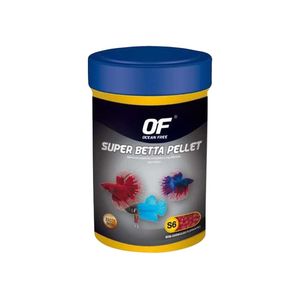 غذا ماهی اوشن فری مدل super betta pellet وزن 60 گرم