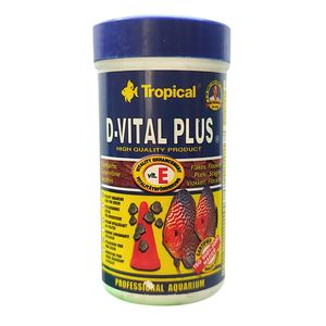غذا ماهی تروپیکال مدل d vital plus کد 7d وزن 25 گرم