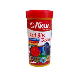 غذای  ماهی دیسکس مدل red bits discus وزن 100 گرم