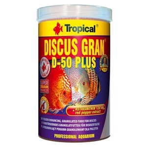 غذای آبزیان تروپیکال کد 297791 مدل tropical discus gran d 50 plus وزن 440 گرم