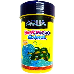 غذای بچه ماهی آکوا مدل baby micro granul وزن 100 میلی لیتر