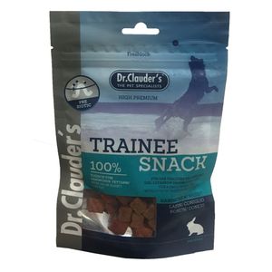 غذای تشویقی سگ دکتر کلادرز مدل trainee snack   rabbit   low fat وزن 80 گرم