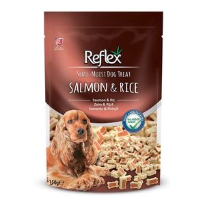 غذای تشویقی سگ رفلکس مدل salmon & rice وزن 150 گرم