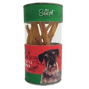 غذای تشویقی سگ سویل پت مدل natural cattle tendon snack وزن 100 گرم