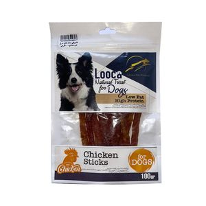 غذای تشویقی سگ لوکا پت پروداکتز مدل chicken sticks وزن 100 گرم