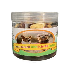 غذای تشویقی سگ مدل colorful chicken cookies وزن 150 گرم