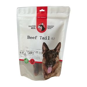غذای تشویقی سگ هاپومیل مدل دم گاو beef tail وزن 250 گرم