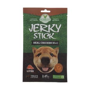 غذای تشویقی سگ ووجی برند jerky stick liver 905824 کد 1530 وزن 70 گرم