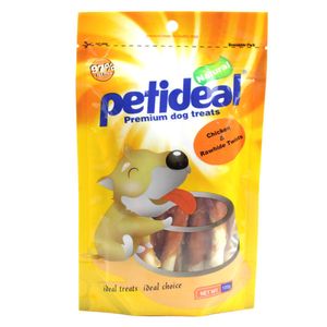 غذای تشویقی سگ پتی دیل مدل chicken and rawhide twist وزن 100 گرم