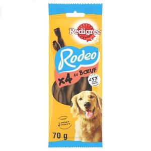 غذای تشویقی سگ پدیگری مدل rodeo وزن 70 گرم