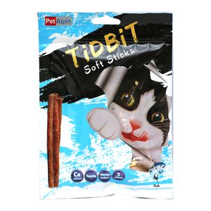 غذای تشویقی گربه تیدبیت مدل fish وزن 60 گرم