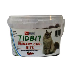 غذای تشویقی گربه تیدبیت مدل urinary cari وزن 160 گرم