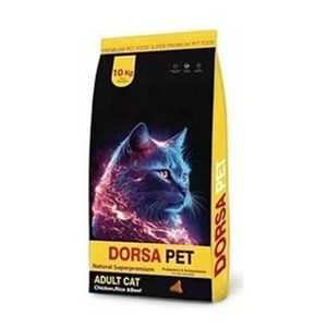 غذای حمایتی گربه بالغ درسا مدل سوپرپریمیوم با طعم مرغ وزن 10 کیلوگرم
