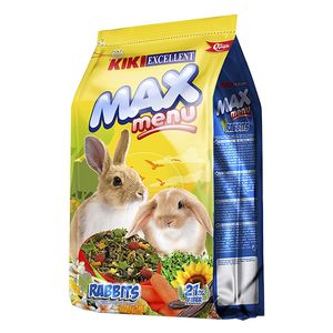 غذای خرگوش بالغ کیکی مدل max menu وزن 2 کیلوگرم