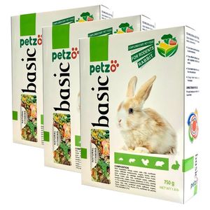 غذای خرگوش پتزو کد pzrabbit وزن 750 گرم بسته 3 عددی