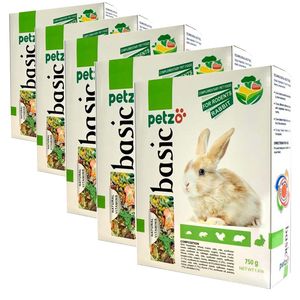 غذای خرگوش پتزو کد pzrabbit وزن 750 گرم بسته 5 عددی