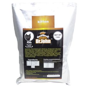 غذای خشک بچه گربه دکتر ژان مدل kitten وزن 1 کیلوگرم