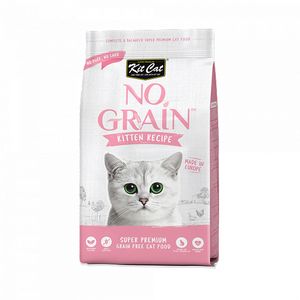 غذای خشک بچه گربه کیت کت مدل no grain kitten recipe با طعم مرغ وزن 10 کیلوگرم