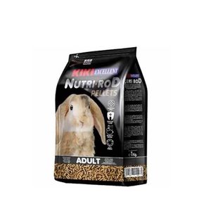 غذای خشک خرگوش کیکی مدل nutri rod pellets وزن 1 کیلوگرم