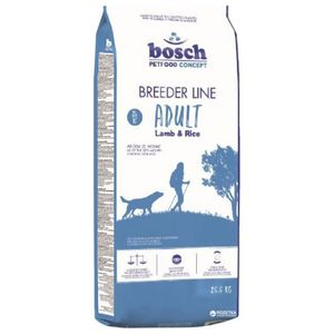 غذای خشک سگ بوش مدل breeder line adult lamb & rice وزن 20 کیلوگرم