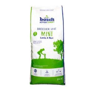 غذای خشک سگ بوش مدل breeder line mini lamb and rice وزن 20 کیلوگرم