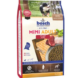 غذای خشک سگ بوش مدل mini adult lamb and rice وزن 3 کیلوگرم