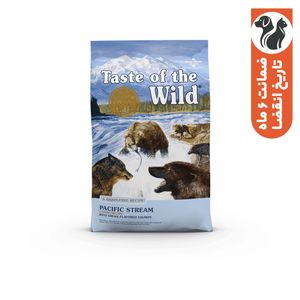 غذای خشک سگ تیست اف ویلد مدل pacific stream canine recipe طعم ماهی سالمون دودی وزن 2 کیلوگرم