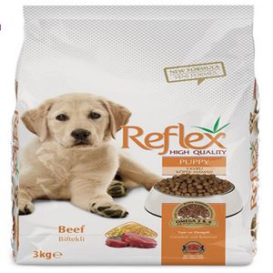 غذای خشک سگ رفلکس مدل puppy&beef وزن 3 کیلوگرم