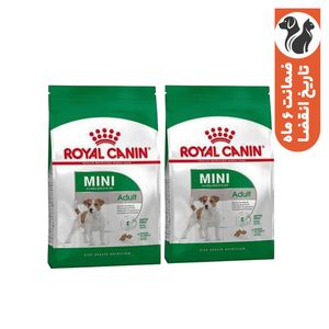 غذای خشک سگ رویال کنین مدل mini adult وزن 2 کیلو گرم مجموعه دو عددی