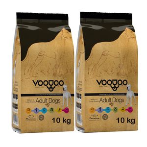 غذای خشک سگ وودوو مدل medium & large ادالت وزن 10 کیلوگرم بسته 2 عددی