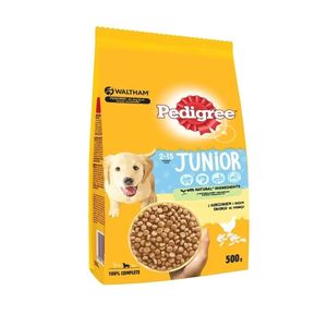 غذای خشک سگ پدیگری مدل puppy مرغ وزن 500 گرم