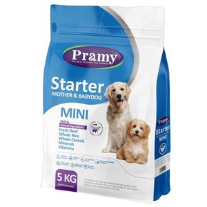 غذای خشک سگ پرامی مدل starter حجم 5 کیلوگرم