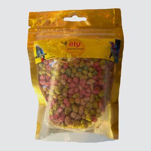 غذای خشک طوطی سانان الی مدل golden pelet وزن 50گرم