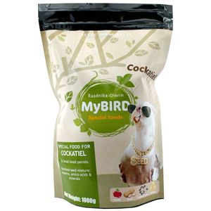 غذای خشک طوطی عروس هلندی مای برد مدل پلاس کد cockatiel+1 وزن یک کیلوگرم